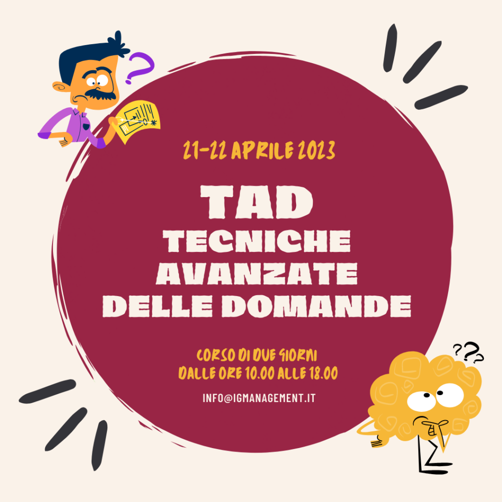 TAD Tecnica Avanzata delle Domande ICF Events